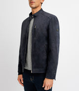 Blouson col montant marine