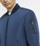 Blouson en tissu recyclé marine