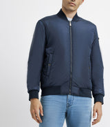 Blouson en tissu recyclé marine