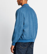 Indigo linen jacket