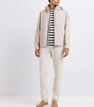 Blouson col montant beige - IZAC