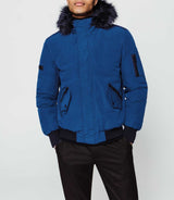 Blue multi-pocket jacket "havre