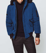 Blue multi-pocket jacket "havre