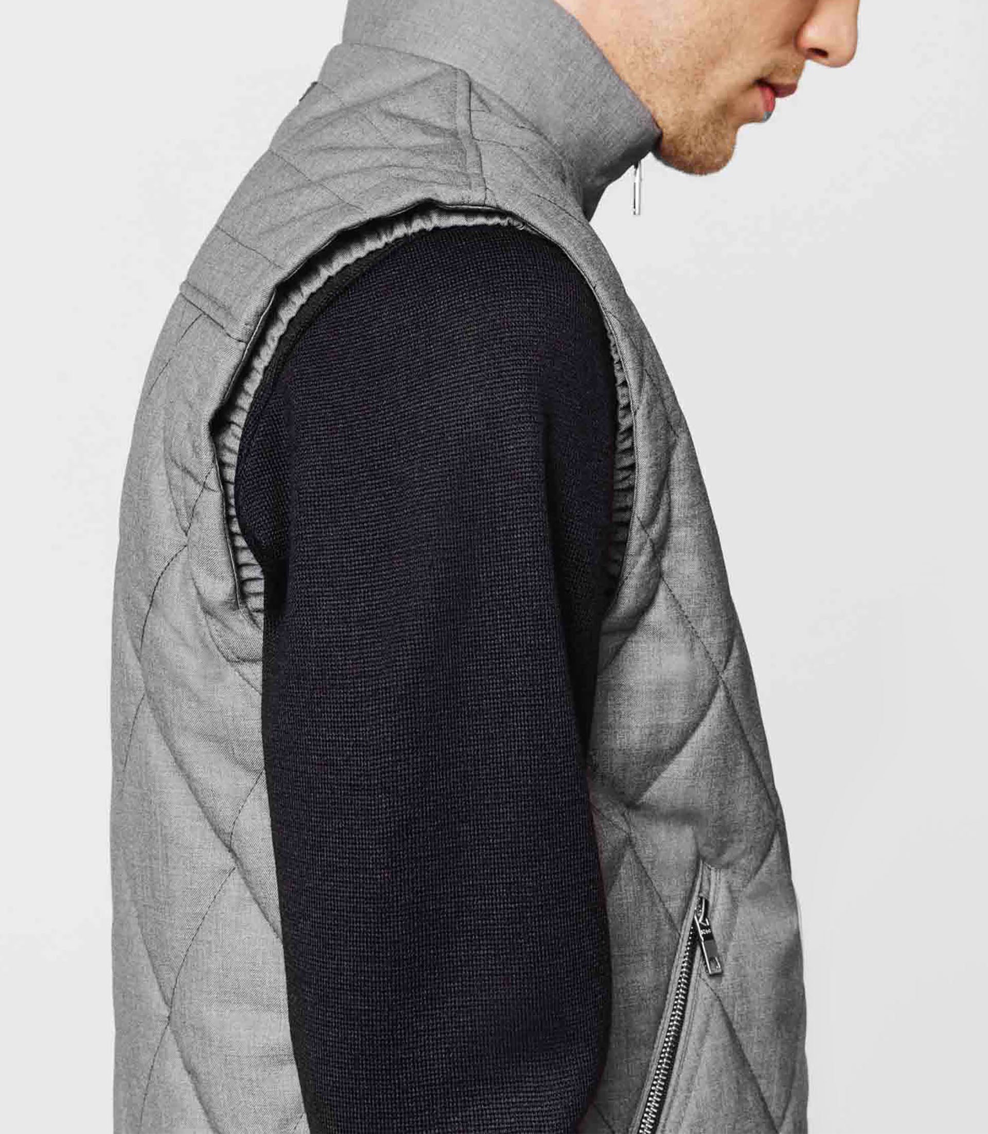 Hoquet" grey chevron jacket