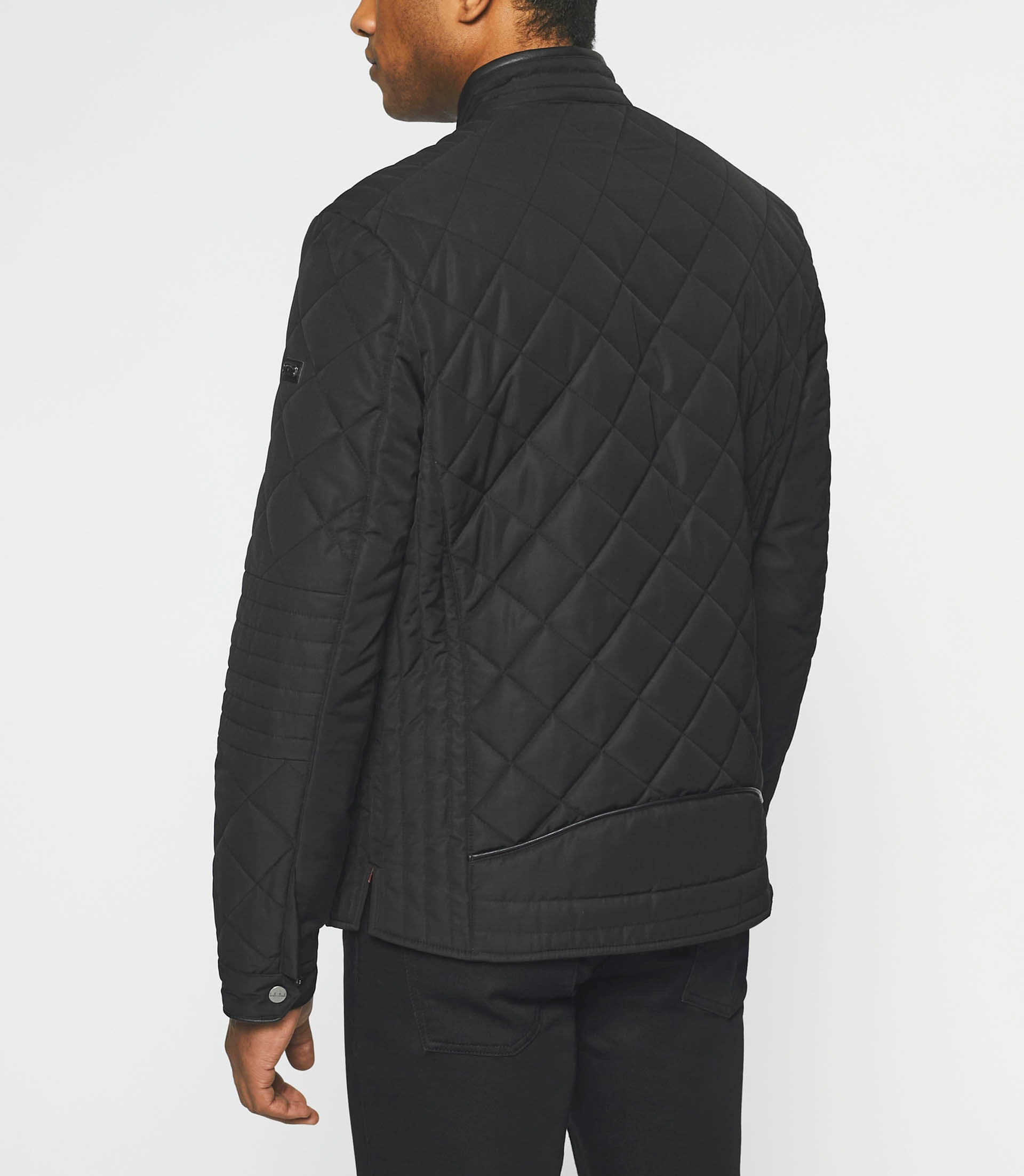 Black quilted overshirt jacket MADDISON