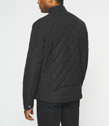 Blouson surchemise matelassé noir MADDISON