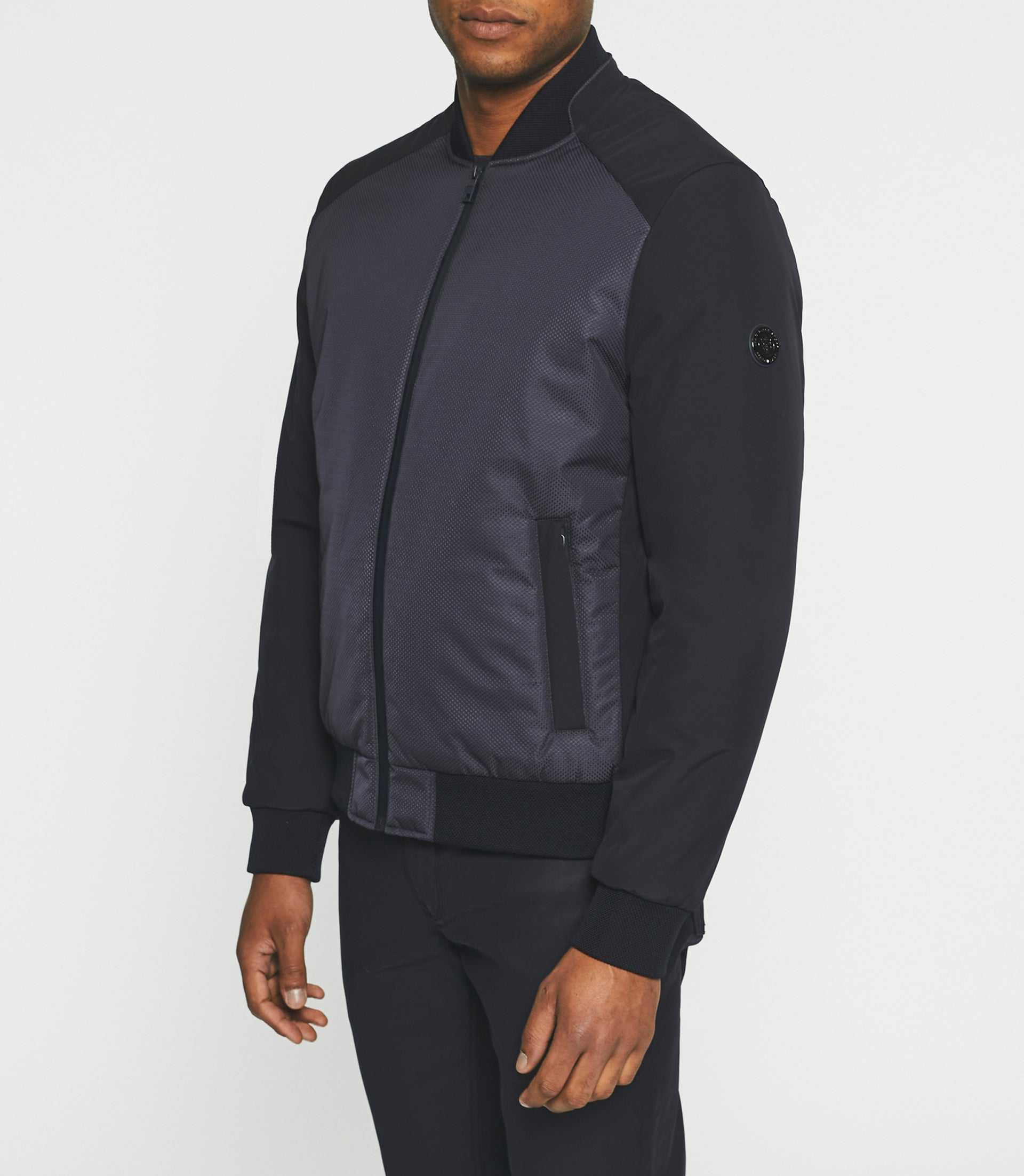 Blouson léger bi-matière marine MARA