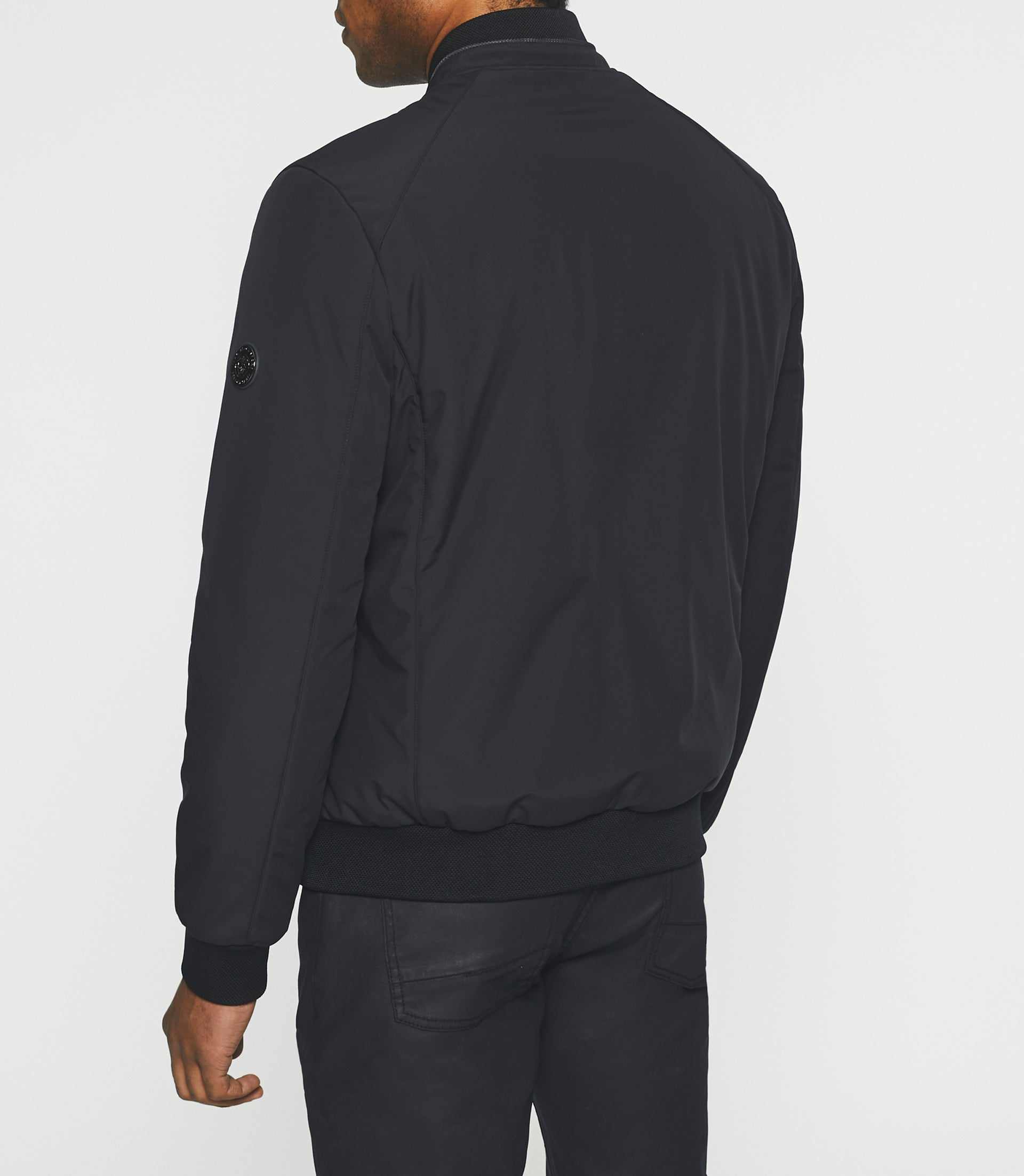 Blouson léger bi-matière marine MARA