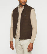 Brown and beige reversible sleeveless jacket MICKELBIS