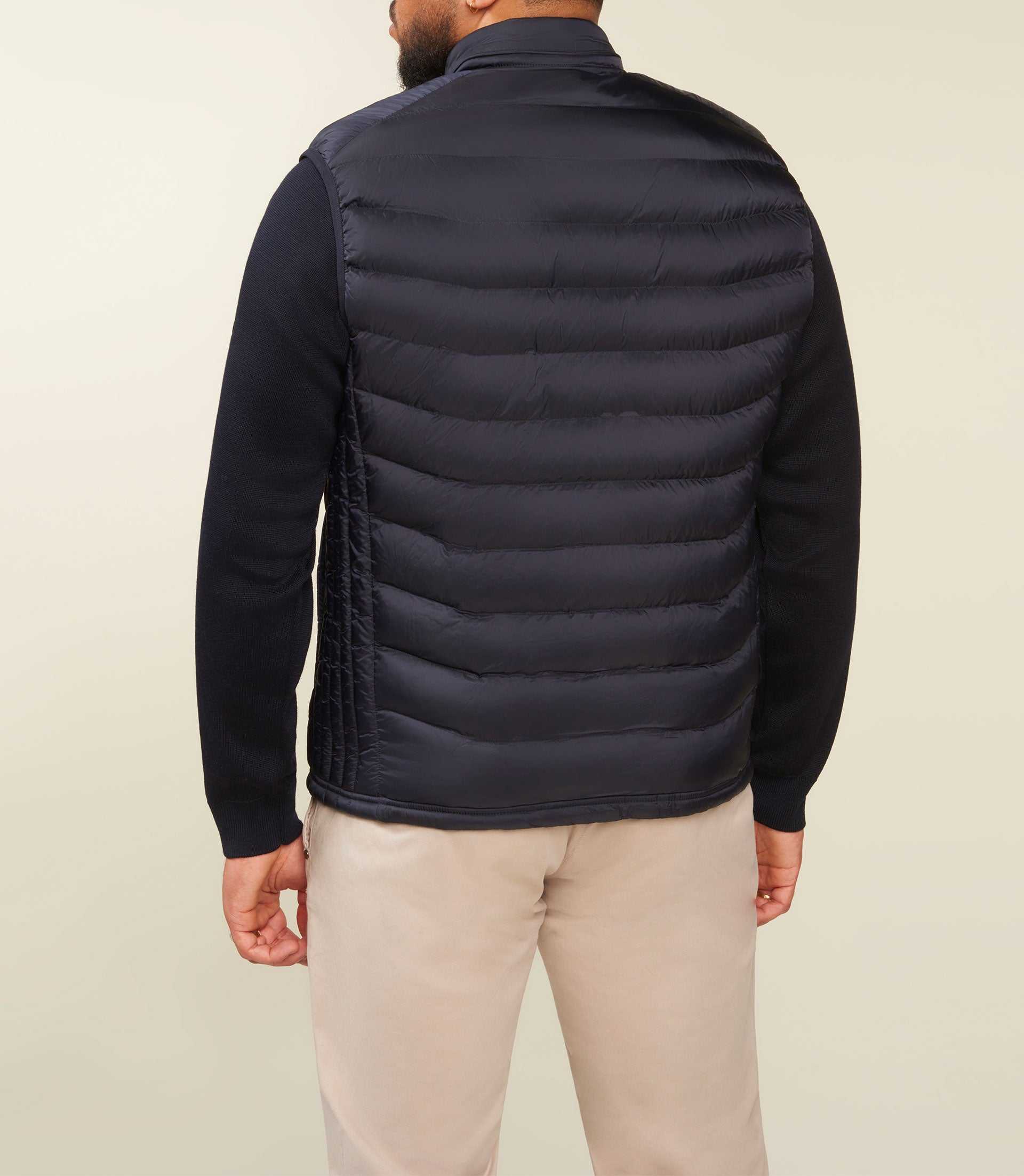 Sleeveless down jacket navy MIDORIBT