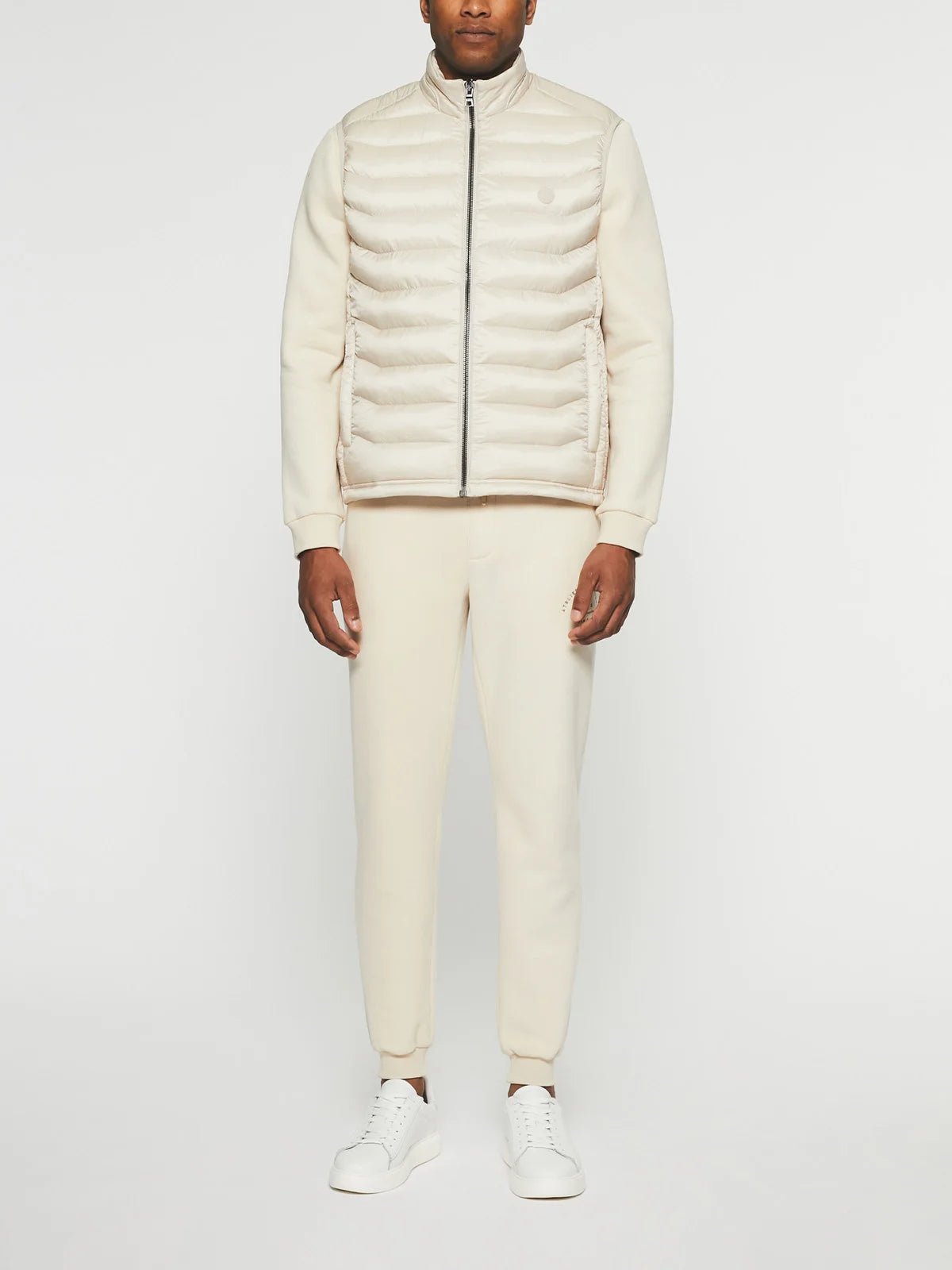 Doudoune sans manches matelassé écru MIDORI - IZAC