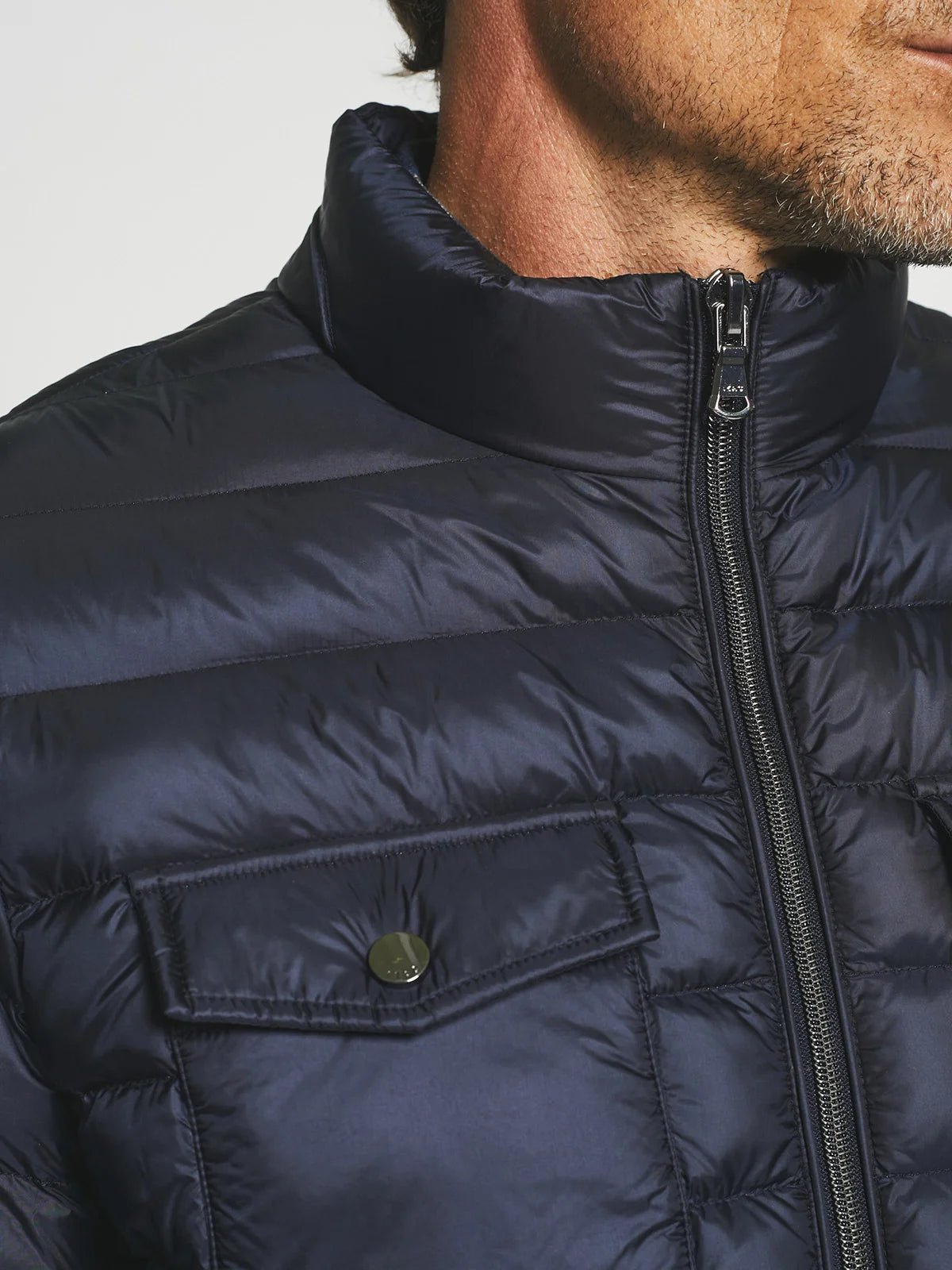 Doudoune manches longues marine MIGWEL - IZAC