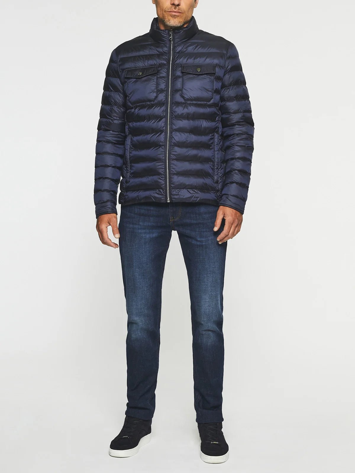 Doudoune manches longues marine MIGWEL - IZAC