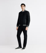 Black wool teddy jacket