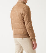 Blouson teddy matelasse beige MEMPHIS