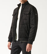 MEMPHIS black quilted teddy jacket