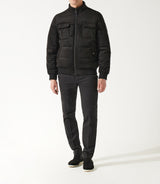 MEMPHIS black quilted teddy jacket