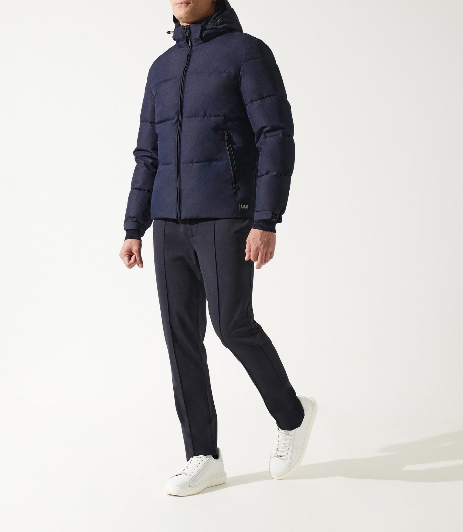 Doudoune matelassée avec capuche marine MEXICO - IZAC