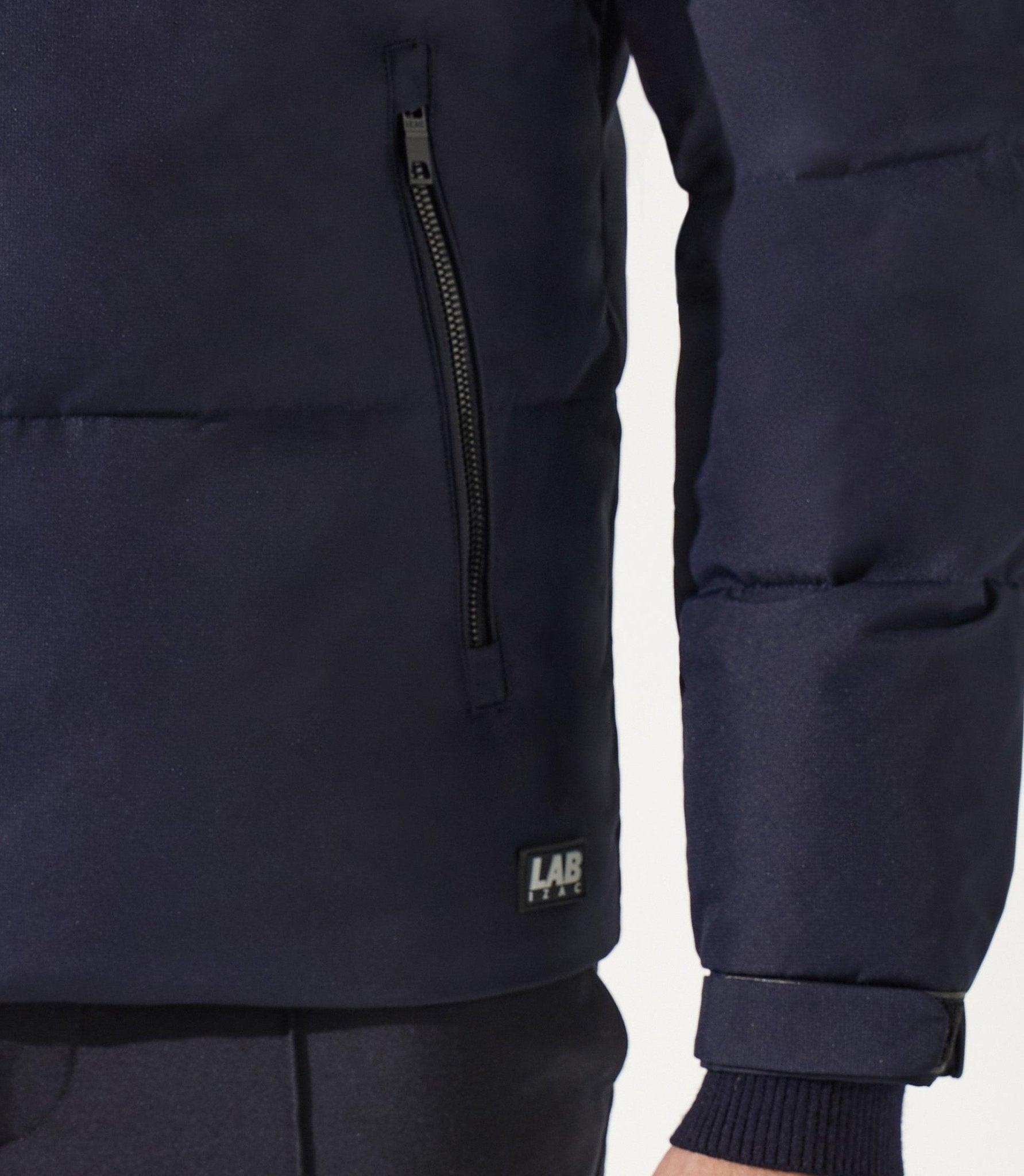 Doudoune matelassée avec capuche marine MEXICO - IZAC