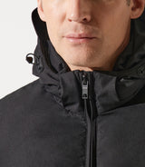 Quilted padded jacket with hood, black MEXICO