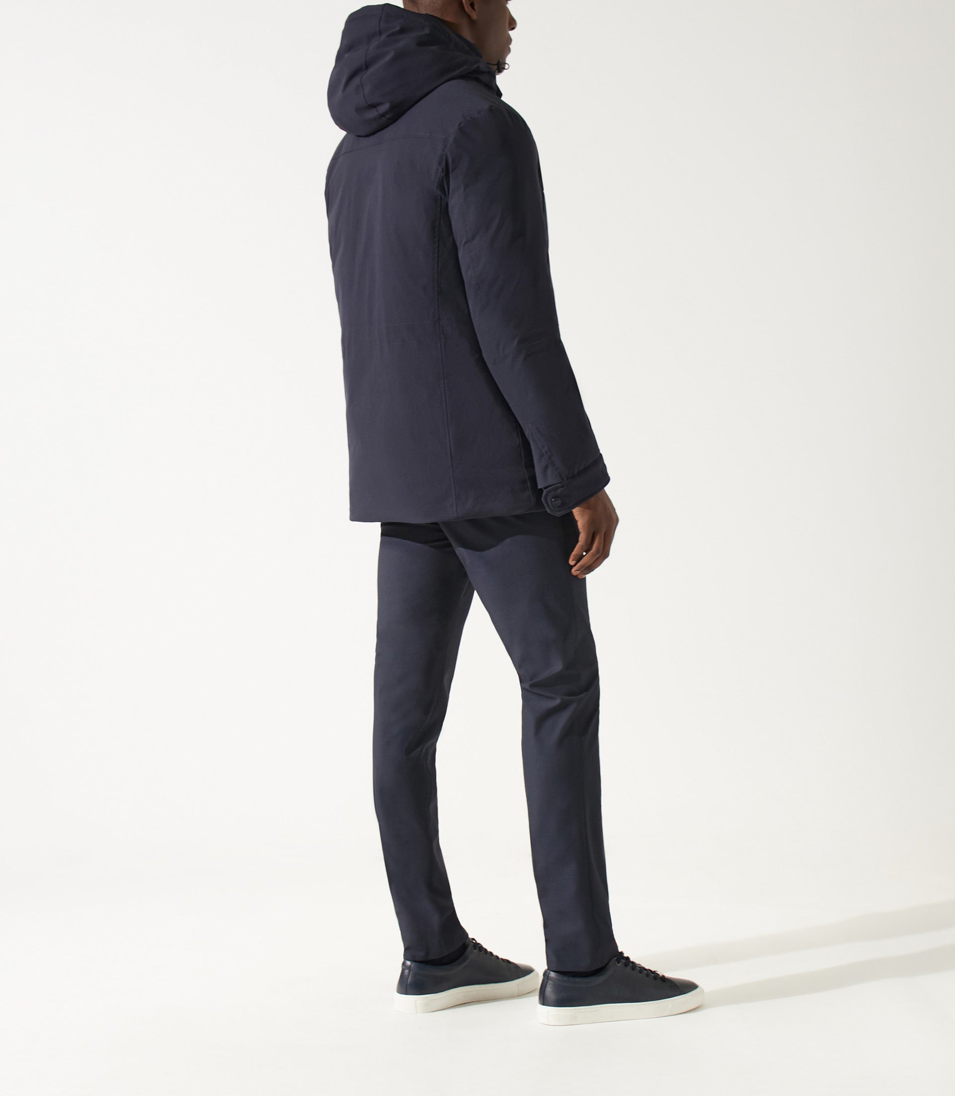 Parka longue 4 poches marine MIRAN - IZAC