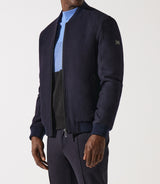 Blouson en laine teddy marine MOSCOU - IZAC