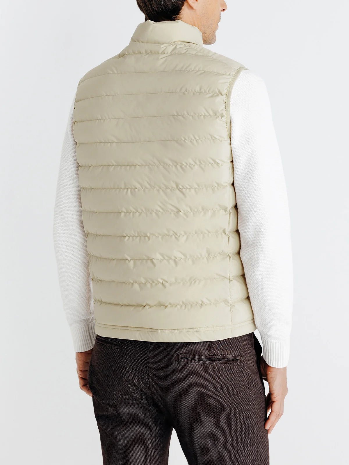 Doudoune sans manche beige - IZAC