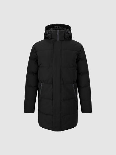 Doudoune longue noir - IZAC