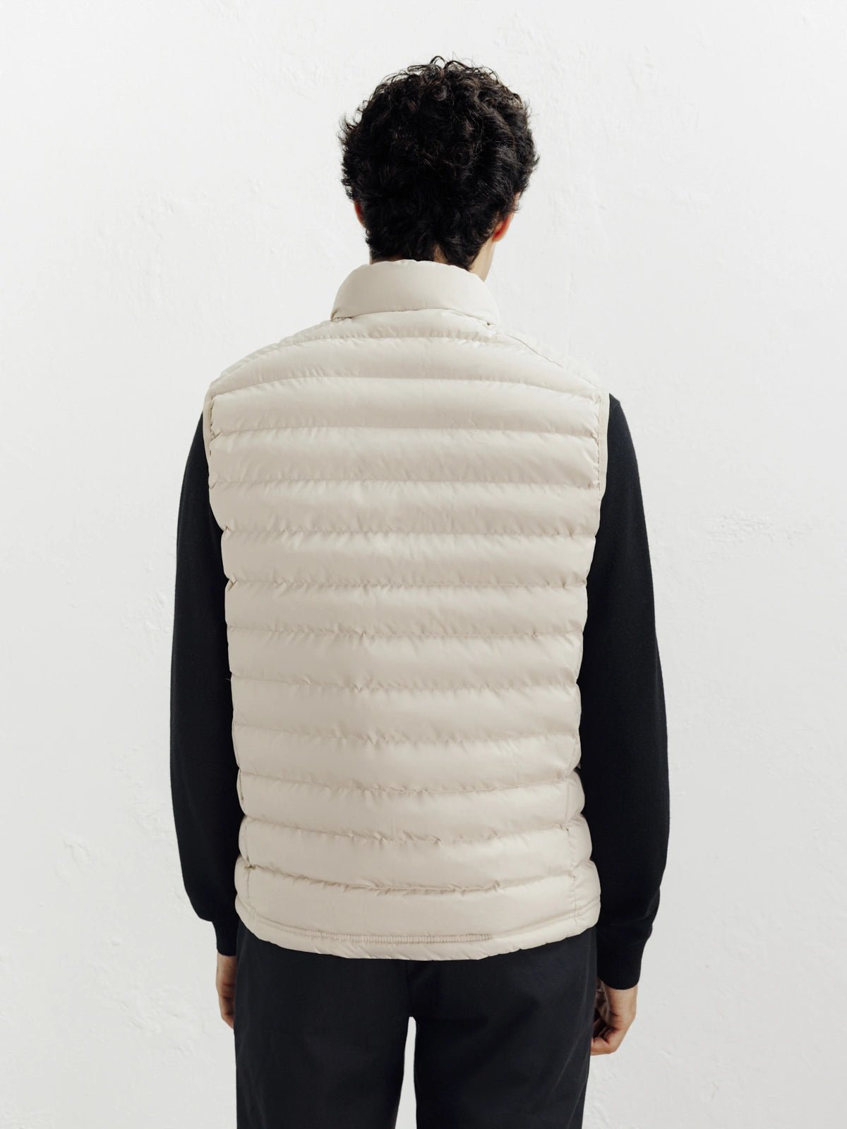 Doudoune légère sans manche beige - IZAC