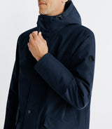 Parka à capuche marine - IZAC