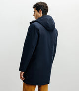 Parka à capuche marine