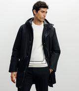 Parka à capuche noire