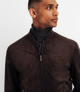 Brown teddy collar jacket