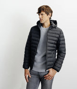 Doudoune avec capuche amovible noire