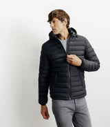 Doudoune avec capuche amovible noire