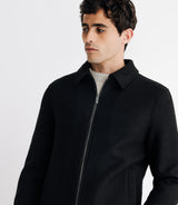 Blouson en laine noir