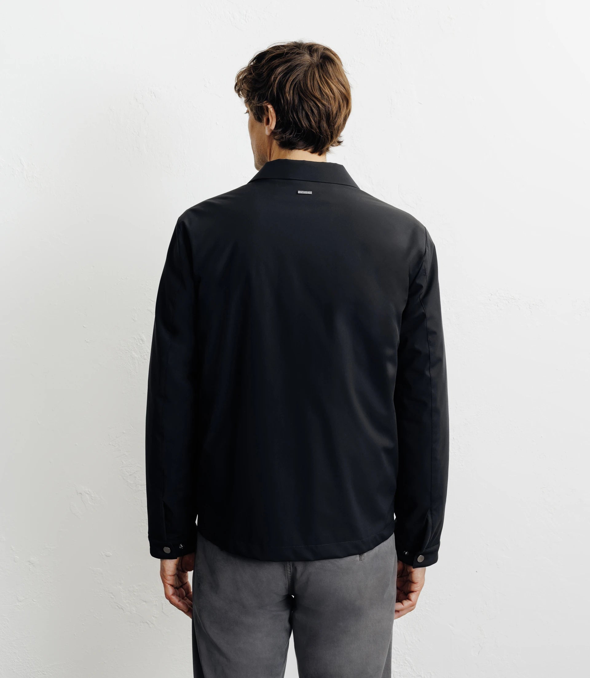 Blouson col chemise noir - IZAC