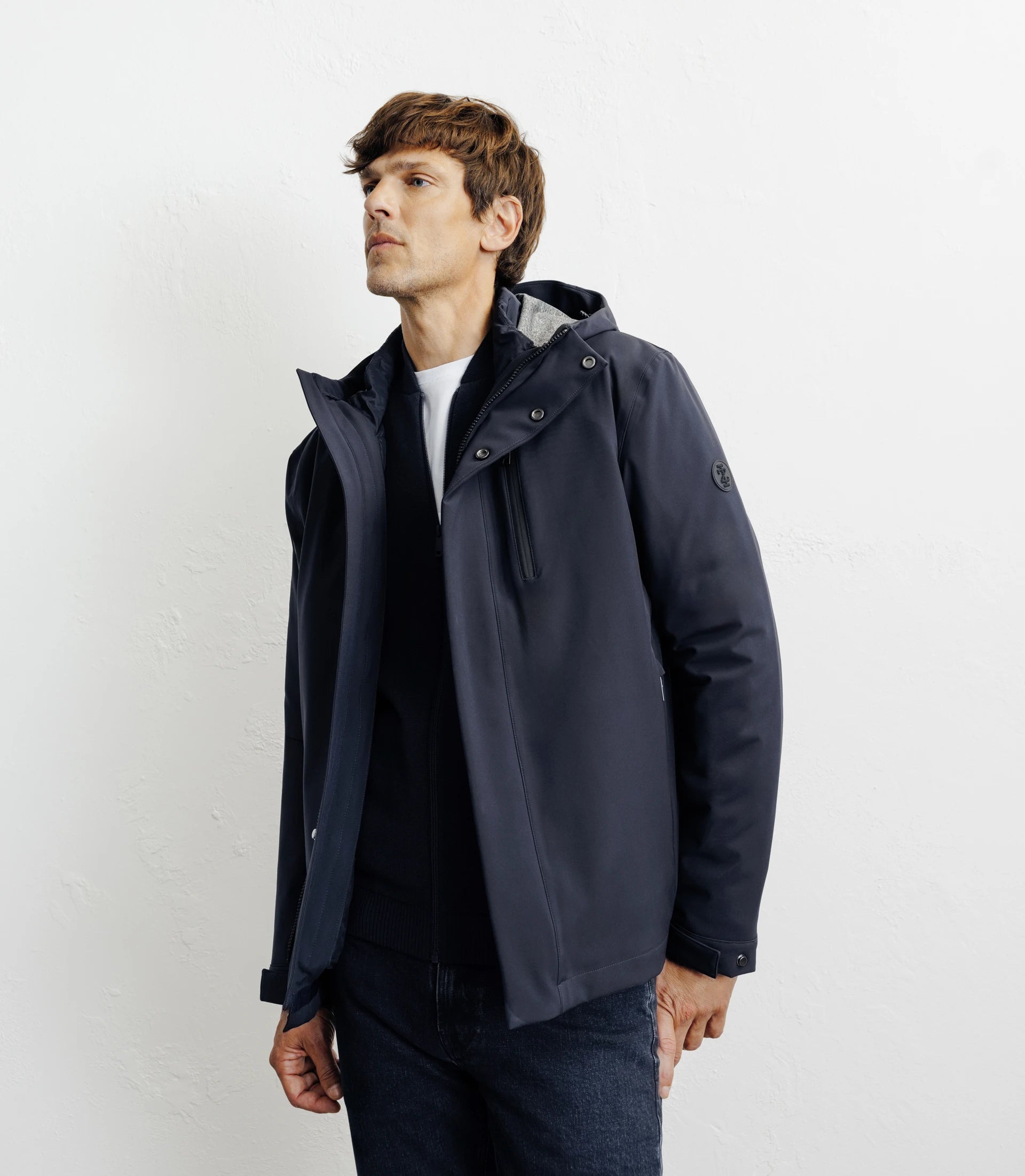 Parka courte 3 en 1 marine - IZAC