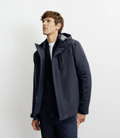 Parka courte 3 en 1 marine - IZAC