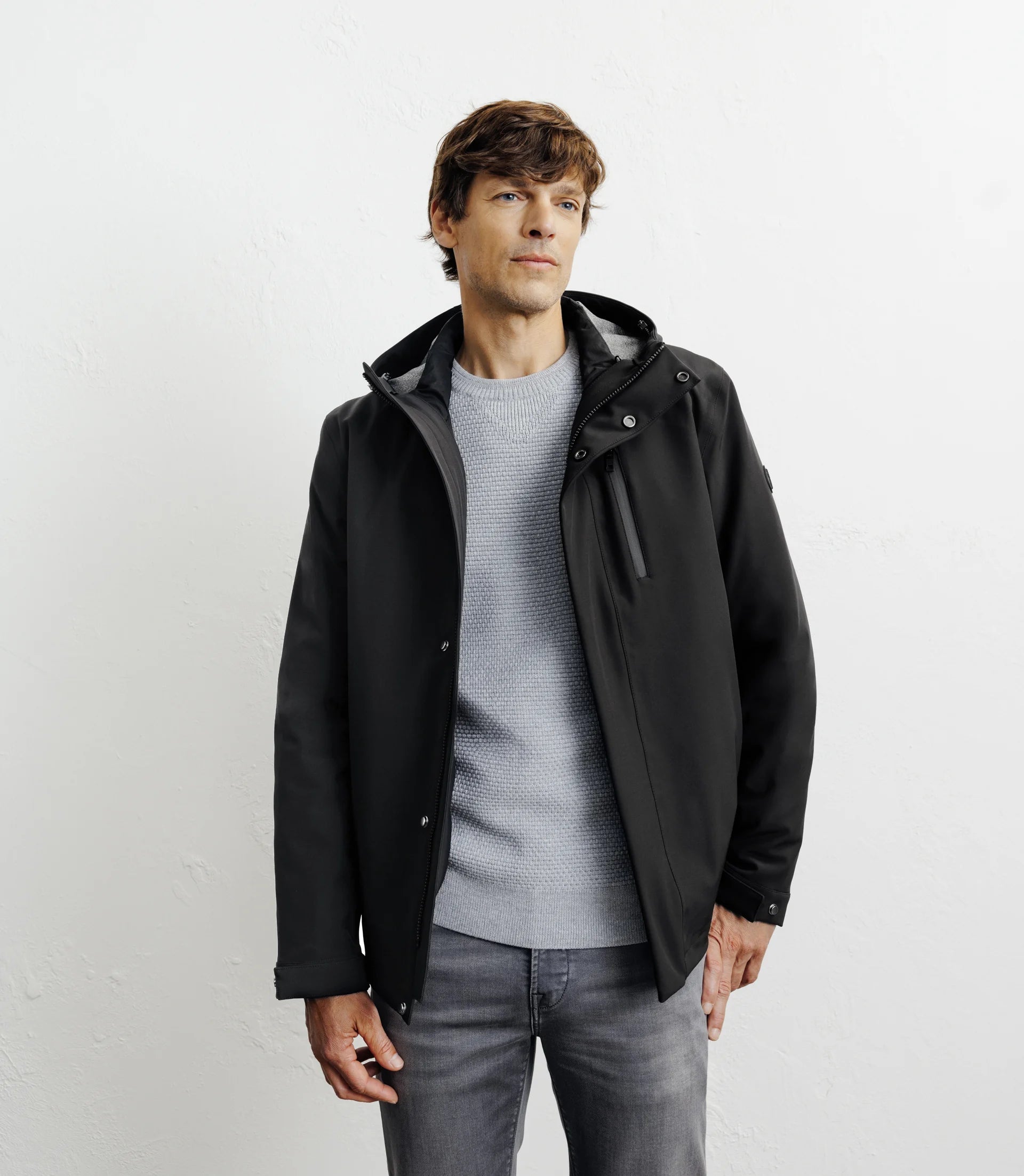 Parka courte 3 en 1 noire - IZAC