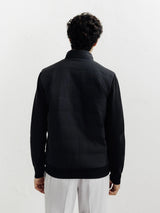 Blouson bi - matière noir - IZAC