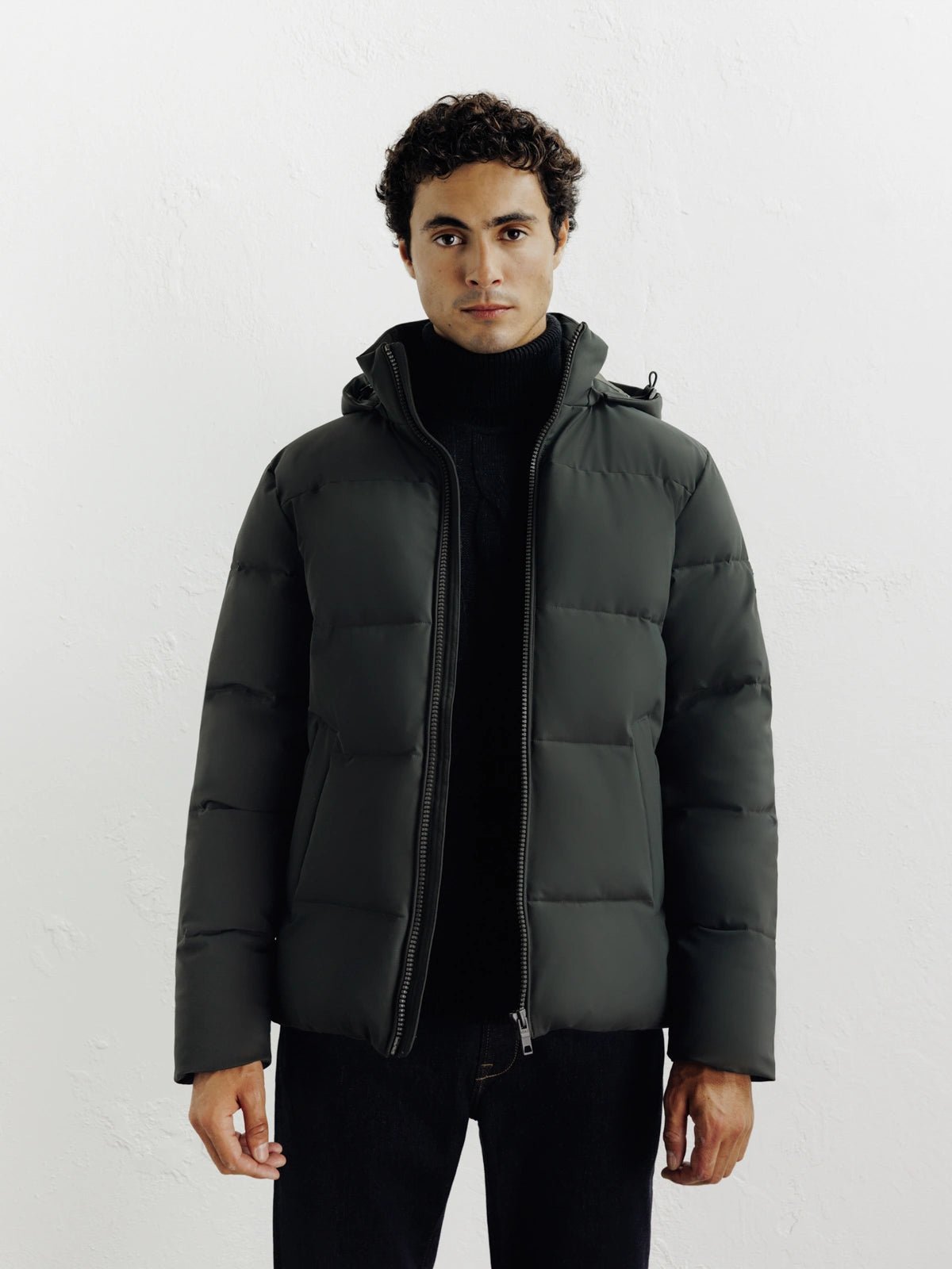 Doudoune courte kaki - IZAC