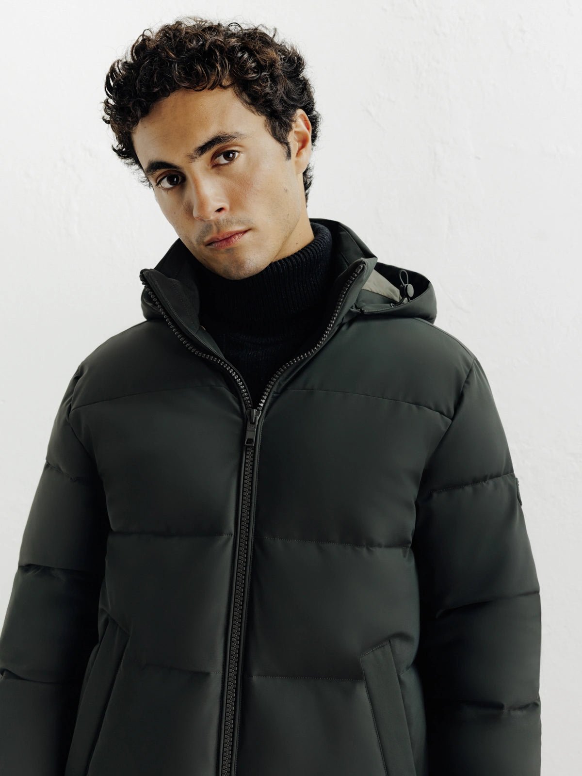 Doudoune courte kaki - IZAC