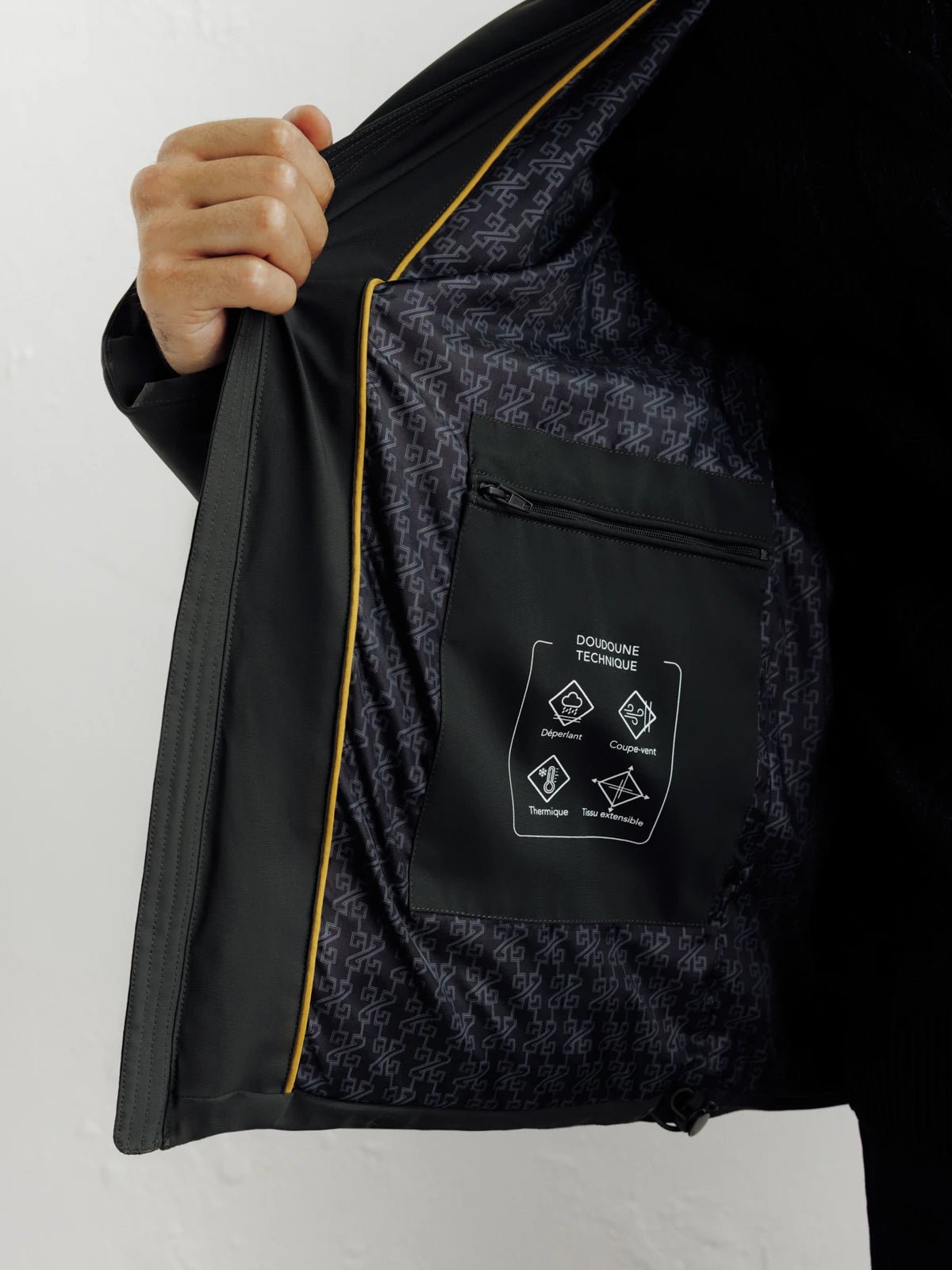 Doudoune courte kaki - IZAC