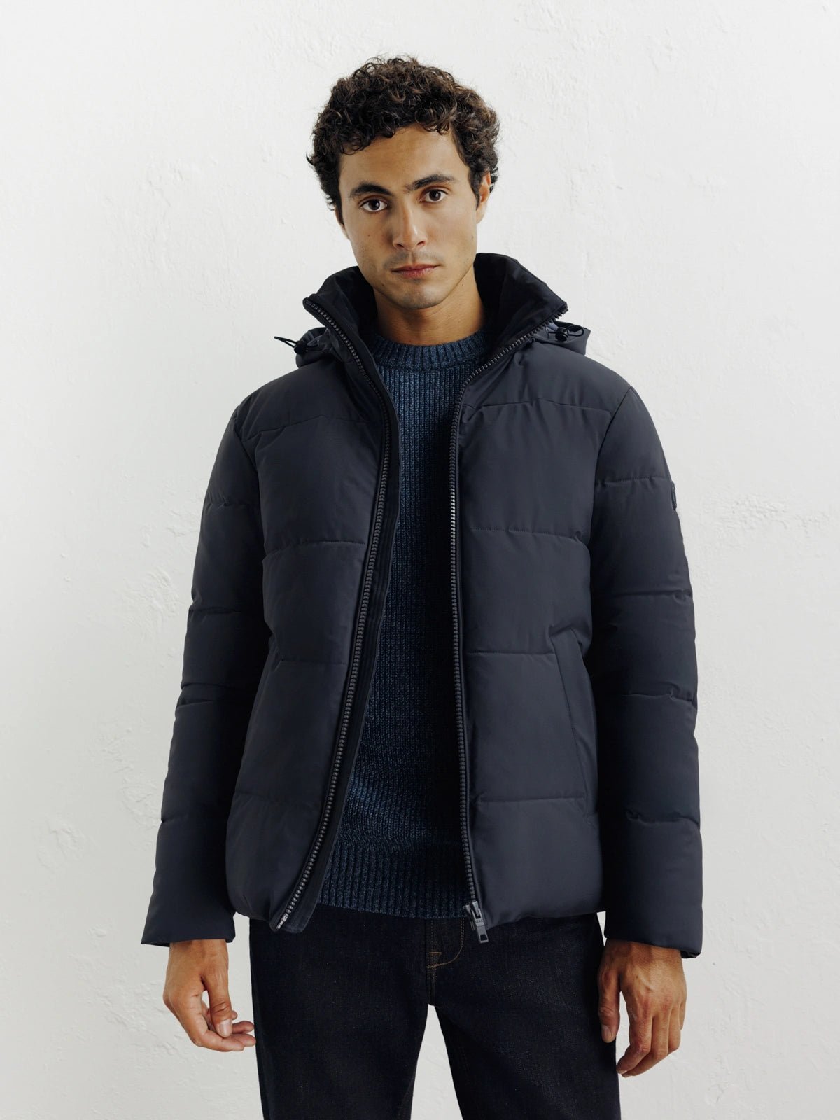 Doudoune courte marine - IZAC