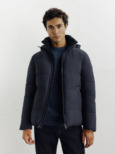 Doudoune courte marine - IZAC