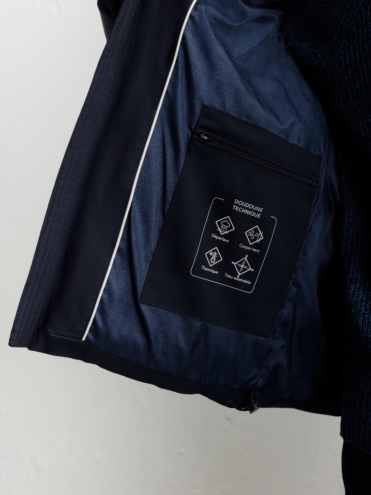 Doudoune courte marine - IZAC