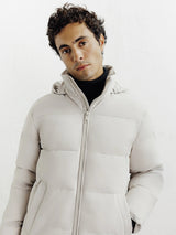 Doudoune courte mastic - IZAC