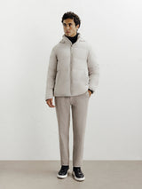 Doudoune courte mastic - IZAC