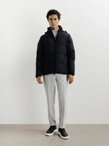 Doudoune courte noire - IZAC